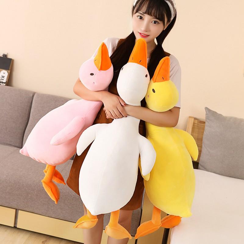 Lớn Kawaii Gối Sang Trọng Đồ Chơi Vịt Con Dễ Thương Gối Ngủ Cao Cấp Ngỗng Búp Bê Nhồi Bông Ngộ Nghĩnh Món Quà Ngọt Ngào Cho Bạn Bè Trẻ Em quà Tặng