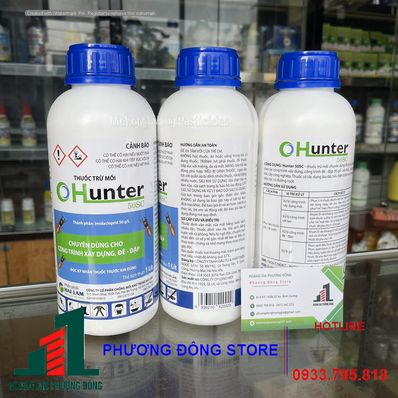 Thuốc diệt mối tận gốc hiệu quả cao OHUNTER 50SC-1 lít