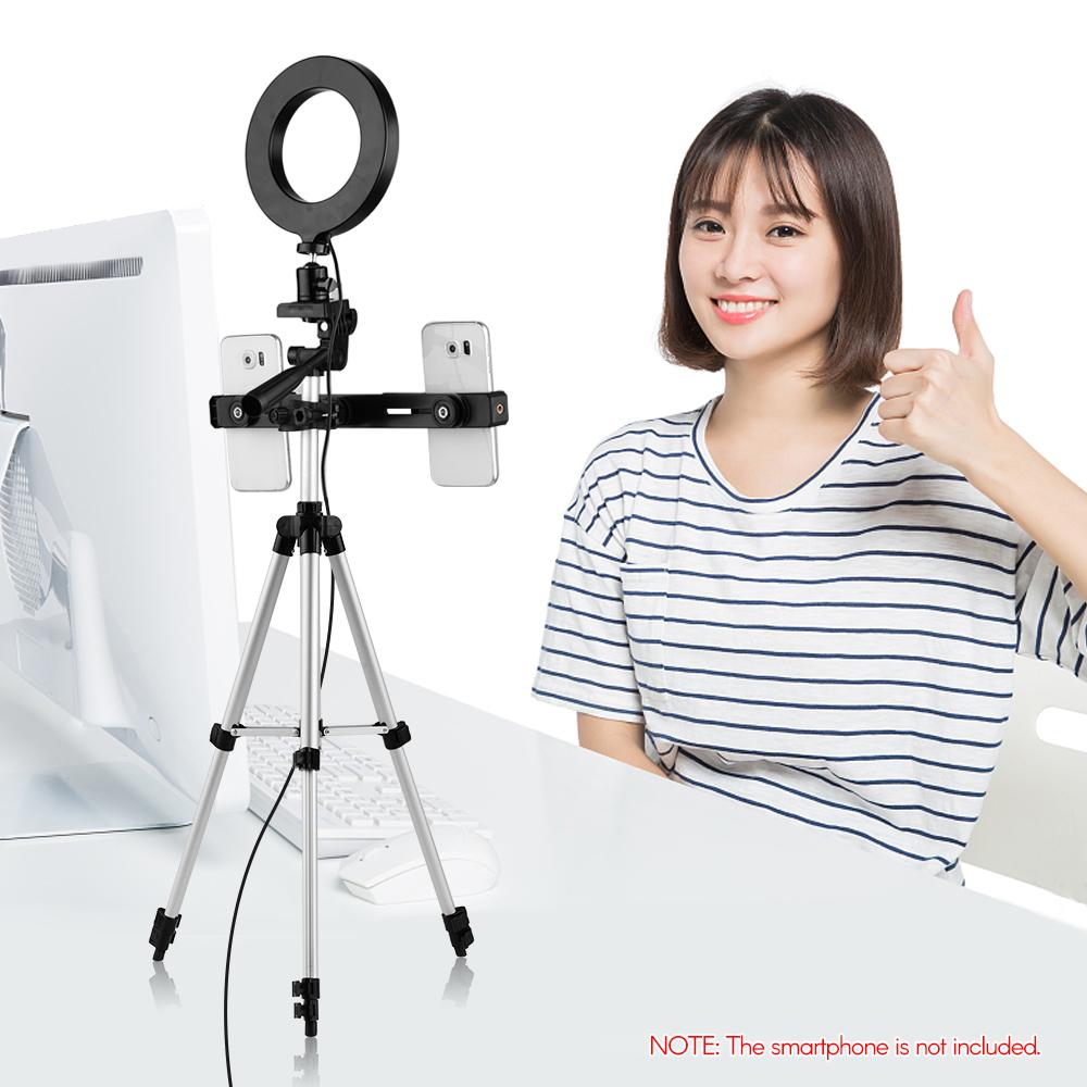 Bộ đèn phát trực tiếp 6.3 inch / 16cm 2700K ~ 6500K  USB có thể thay đổi hai màu