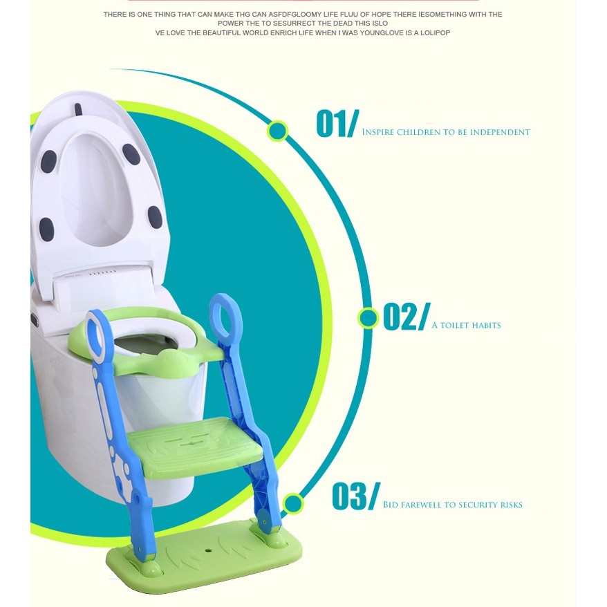 Ghế tập ngồi bồn cầu có thang vịn cho bé, Bệ thu nhỏ bồn cầu cao cấp gấp gọn tiện lợi - Chính hãng MINIIN (Giao mẫu ngẫu nhiên)