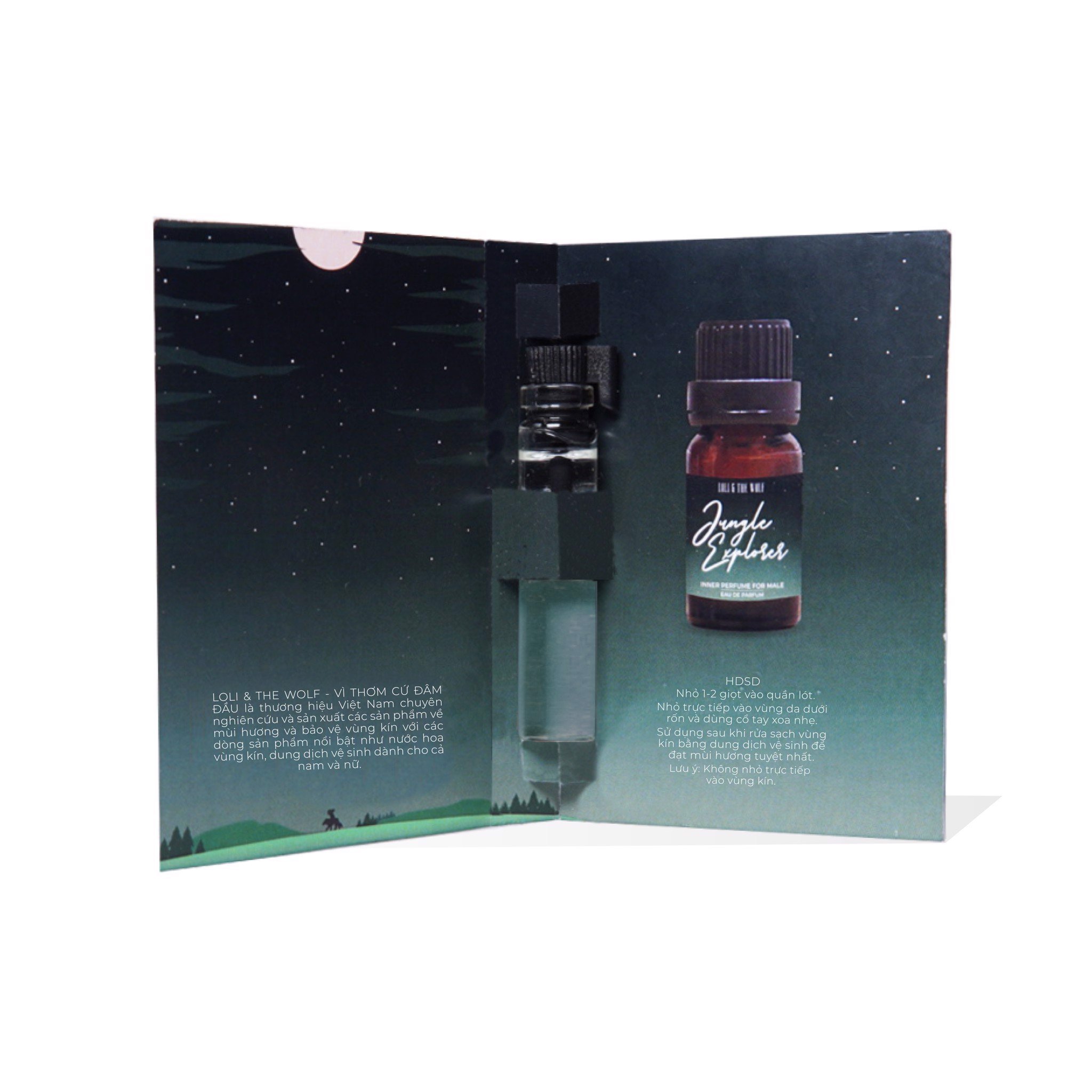 Nước hoa vùng kín dành cho nam Jungle Explorer Eau De Parum chai 2ml - LOLI &amp; THE WOLF