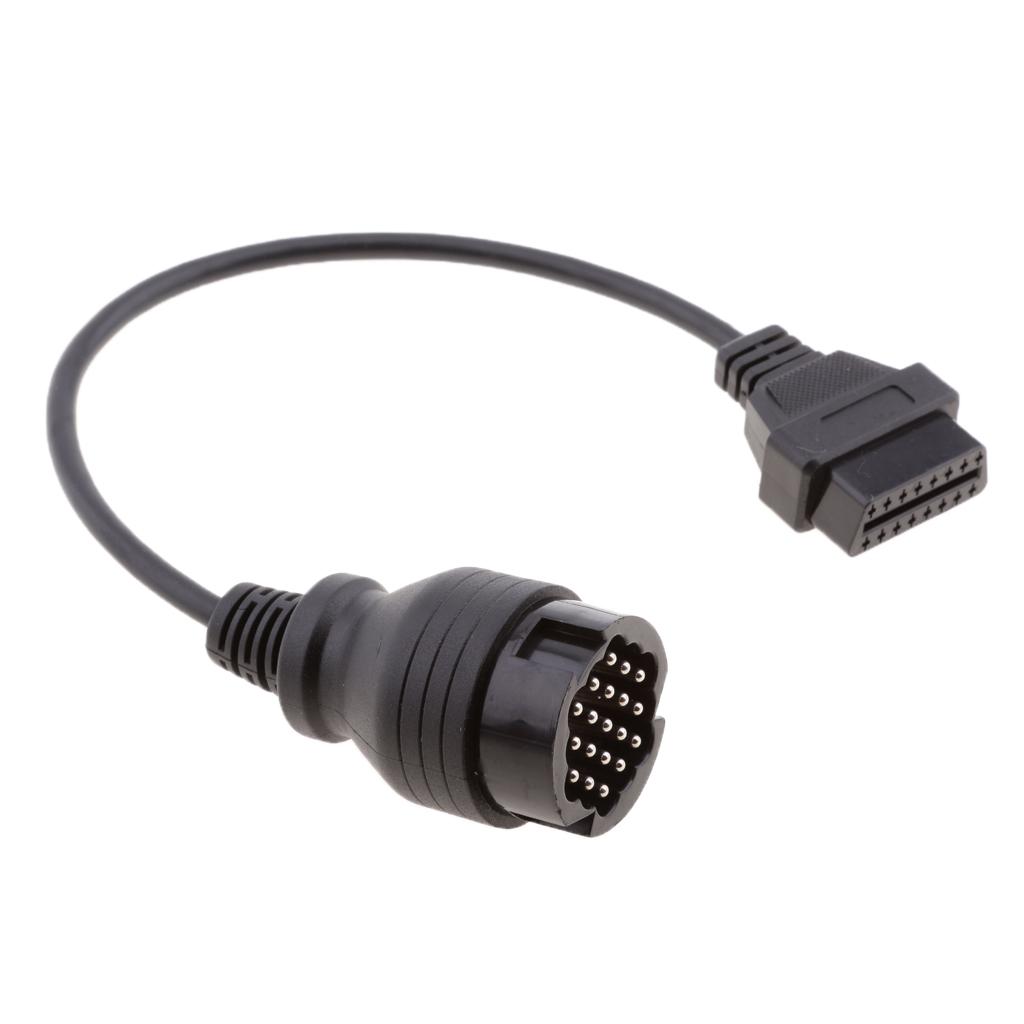Car 19 Pin Male Pin OBDII Cable Adapter for