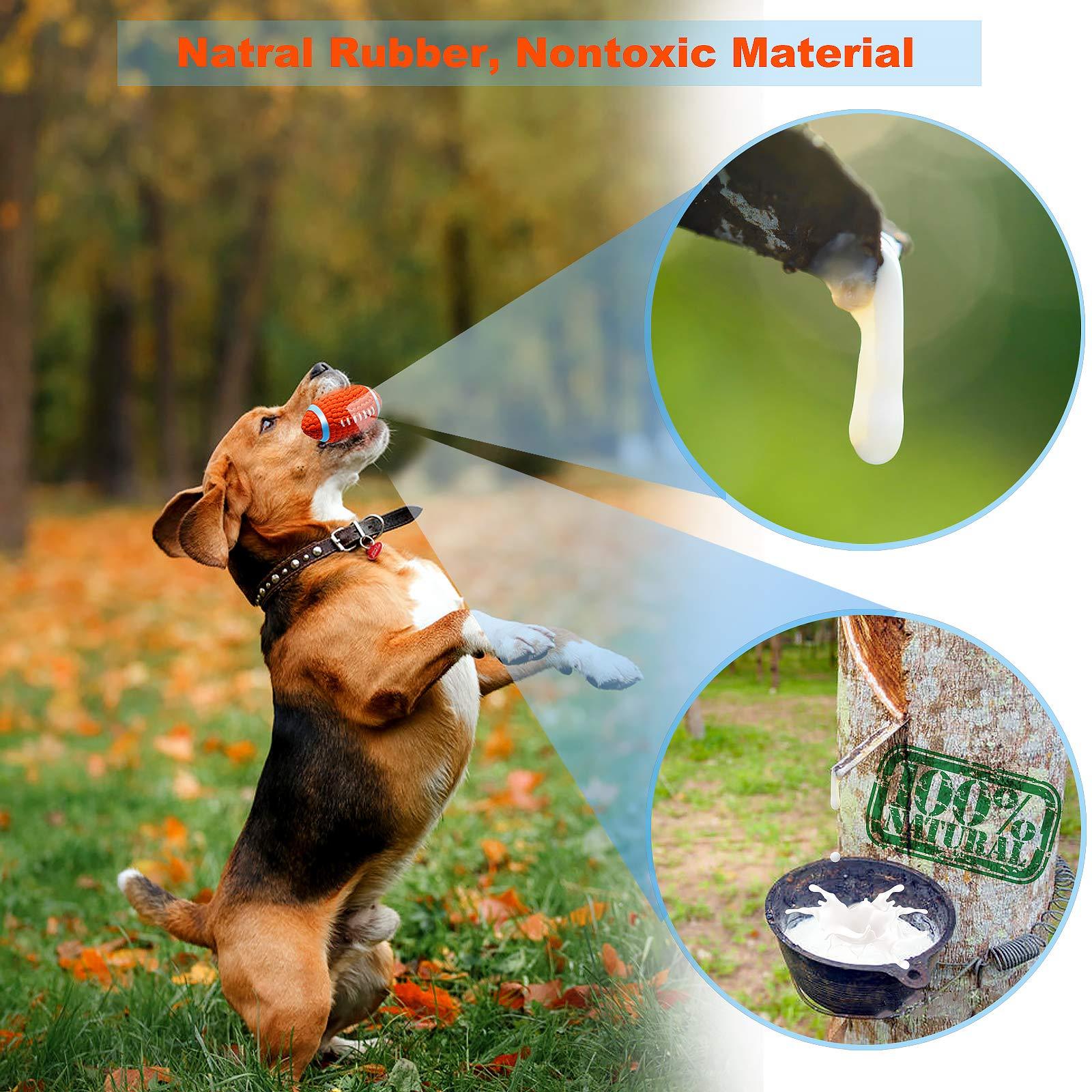 Chó ré lên bóng bầu dục, đồ chơi K bền bỉ mạnh mẽ với đồ chơi chó tương tác cao su không độc hại cho chó nhỏ