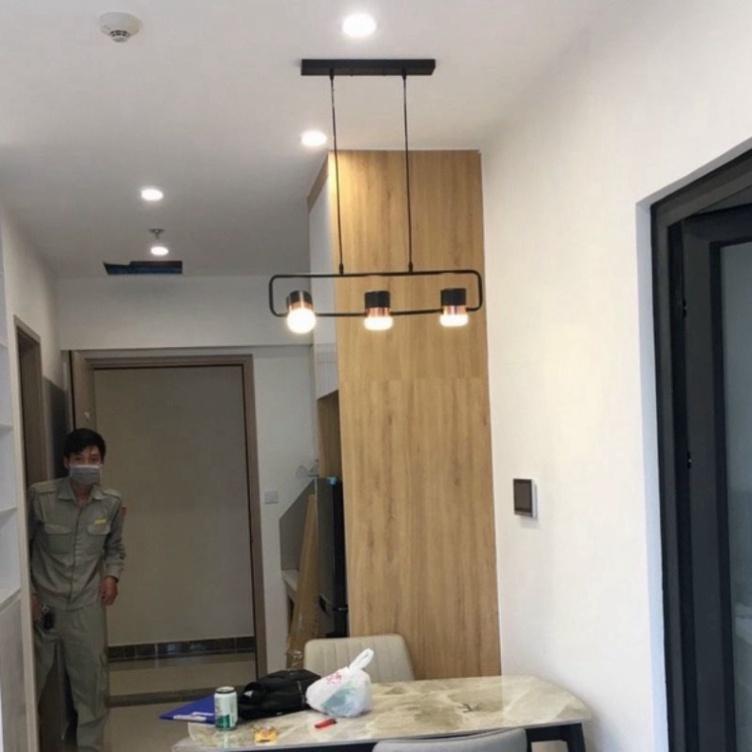 Đèn thả tư thế Bắc Âu 3 bóng hiện đại trang trí xây đắp phía trong cao cấp, sang trọng. bh 12 tháng DT HQ