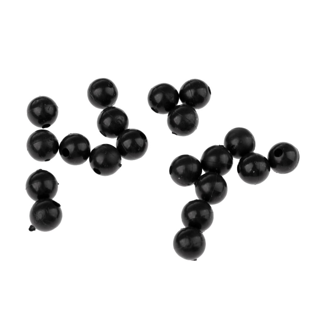 20pcs 8mm Rubber Fishing Beads Lure Carp Fishing Beads Kit Terminal Tackle