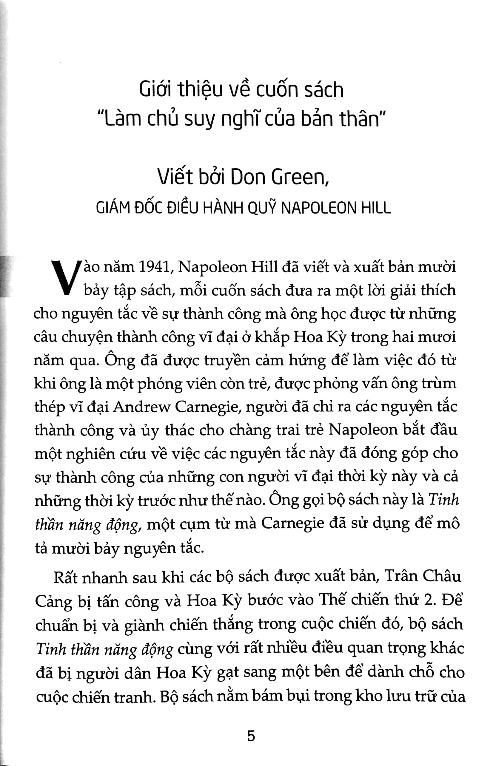 Làm Chủ Suy Nghĩ Của Bản Thân - Tái Bản