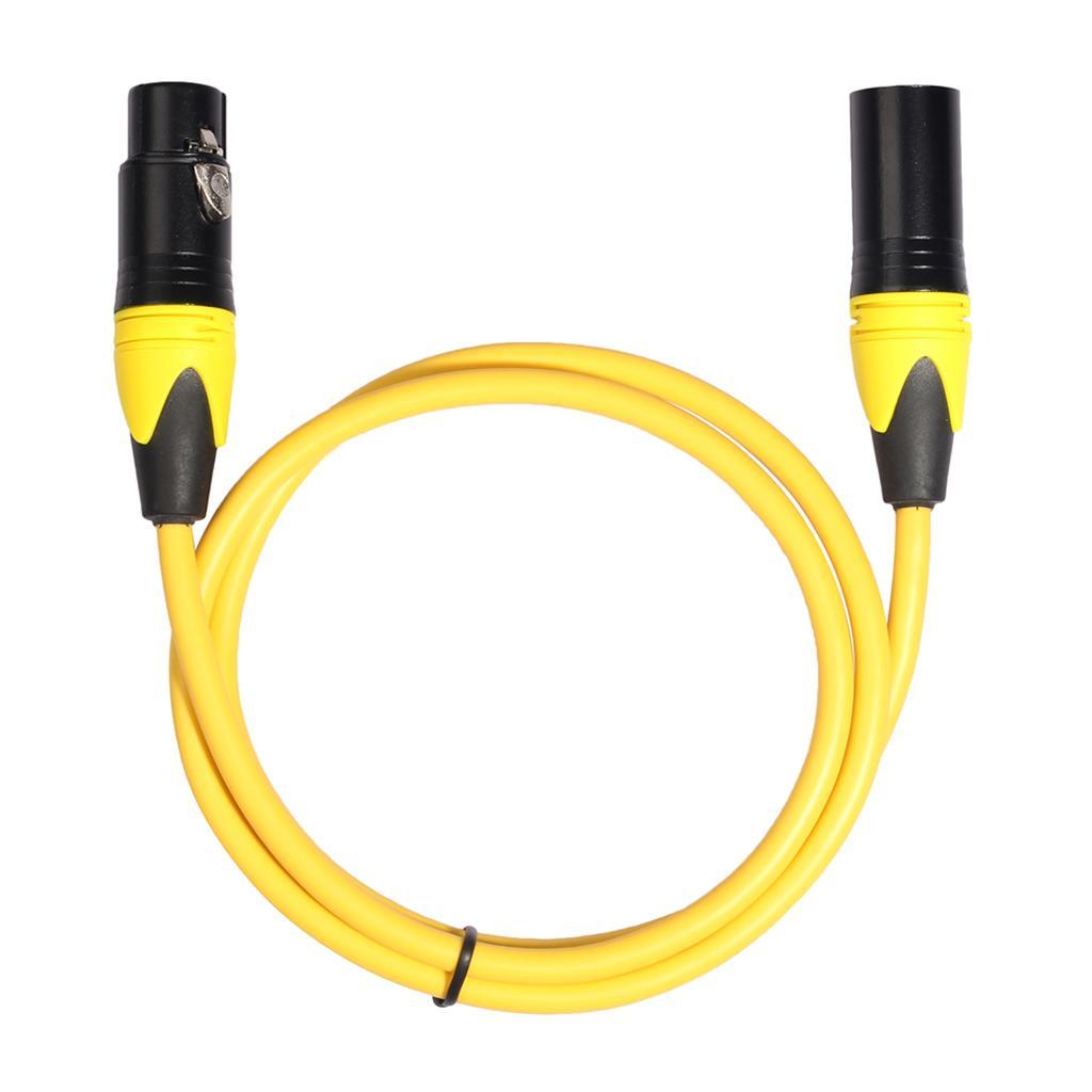 XLR-M to XLR-F 3 Contacts Balanced Mic Audio Cable 5 Colors 3 ft