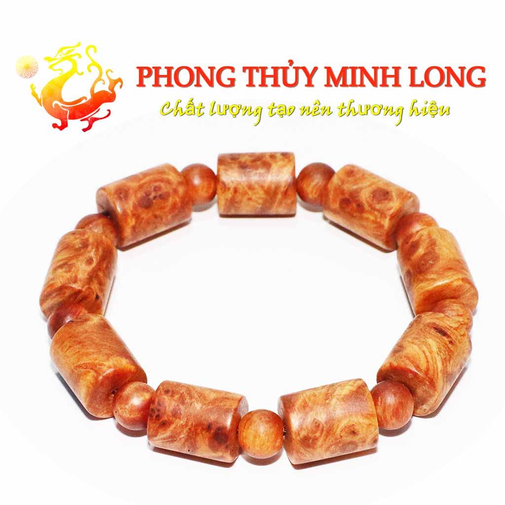 Vòng gỗ nu Huyết Rồng Siêu Đẹp Size 12 ly Đốt Trúc