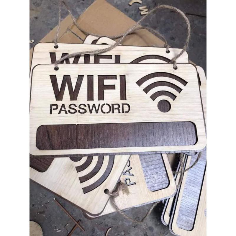 Bảng Thông Tin Wifi Bằng Gỗ Decor Shop, Cửa Hàng