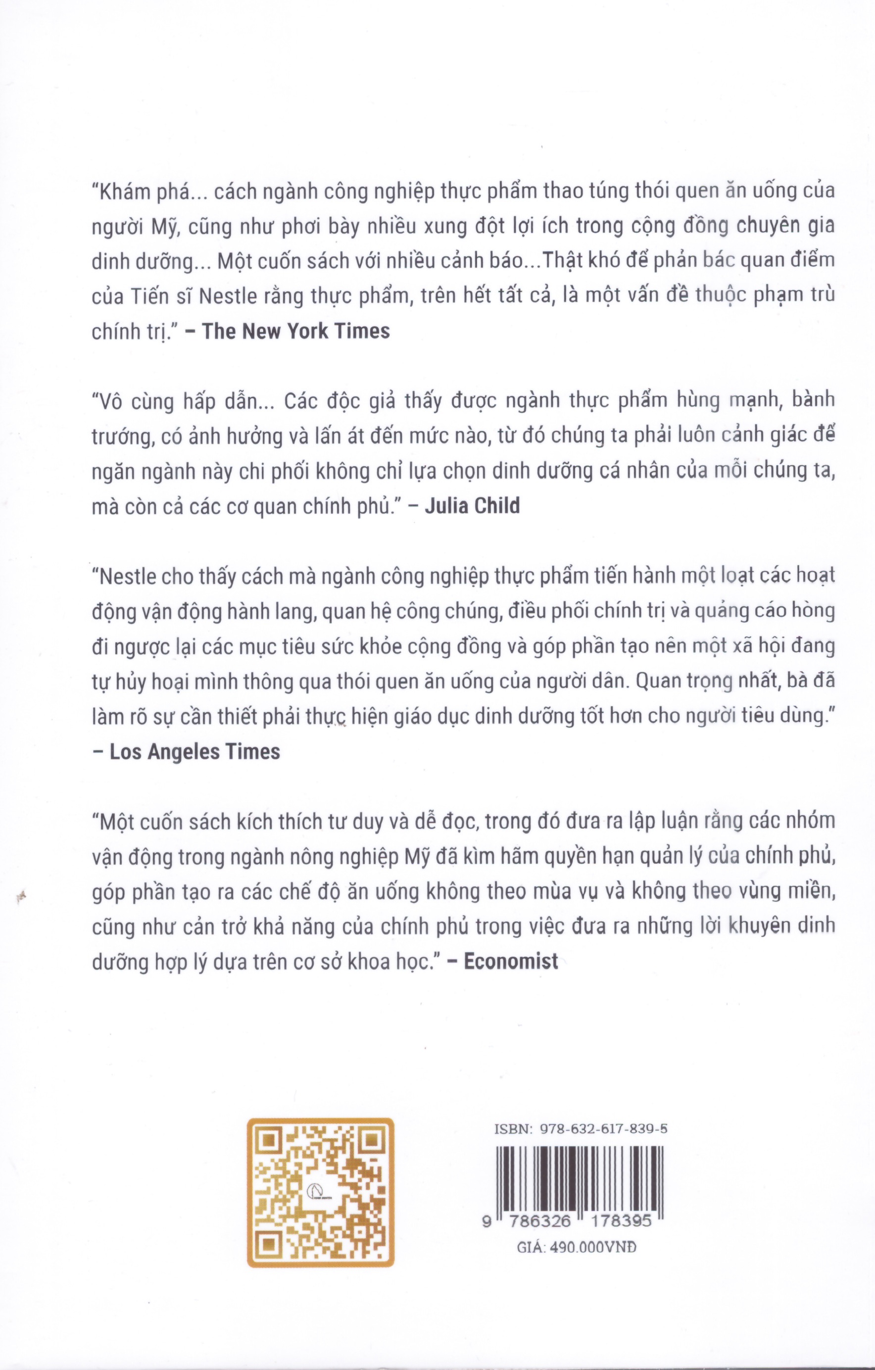 Marion Nestle - Định chế ẩm thực và dinh dưỡng - Sự thật về "lành mạnh"