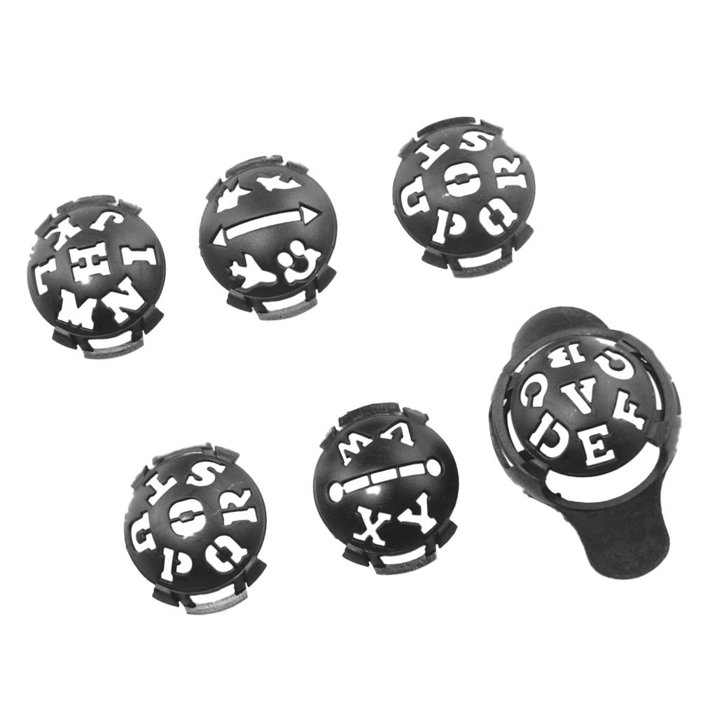 6 in 1 Golf Ball Line Liner Marker Alignment Drawing Tool for Putt Training