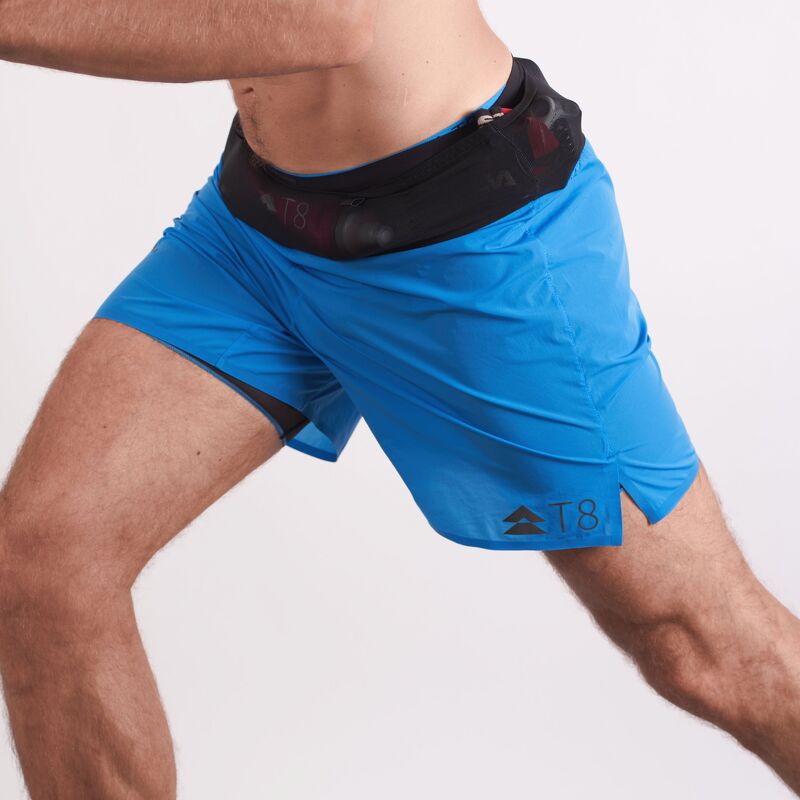 Quần Short Chạy Bộ Nam T8 - Blue