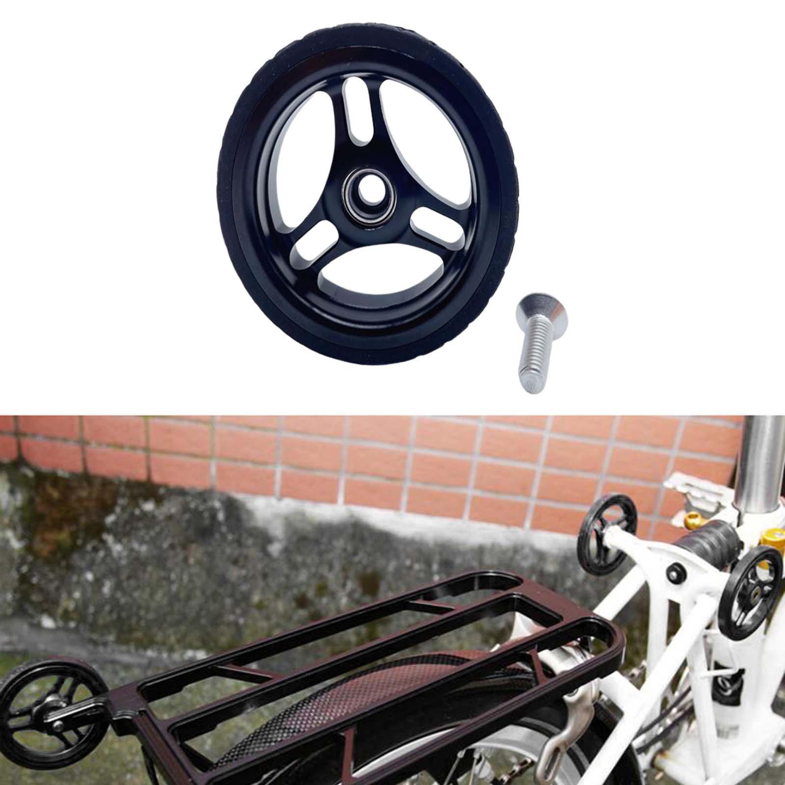 High Strength Folding Bike Easy Wheel Easywheel Bracket Set Sealed Bearing for BMX