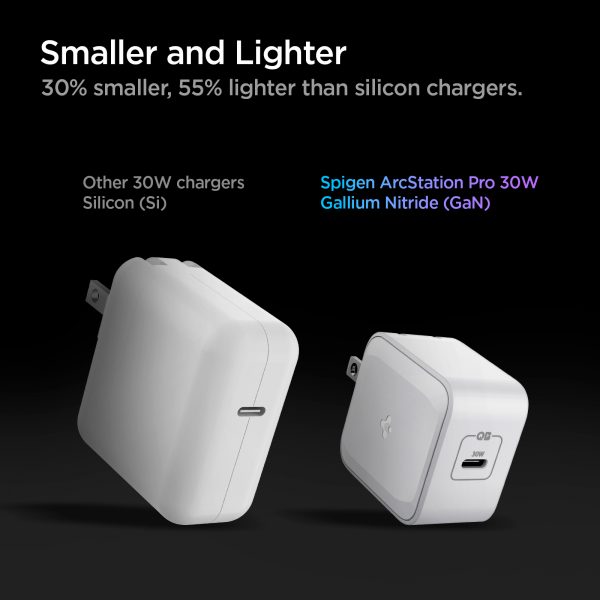 Sạc Nhanh Spigen PowerArc ArcStation Pro Wall Charger 30W (USA) - ACH02075 - Hàng Chính Hãng