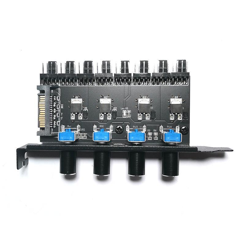 Bộ điều khiển tốc độ quạt khung gầm PCI bit thuận lợi nhất Điều khiển 4 chiều điều khiển trung tâm giao diện SATA máy tính điều khiển nhiệt độ tản nhiệt điều khiển công tắc