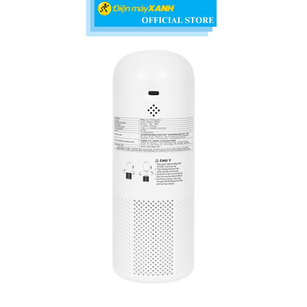 Máy lọc không khí Cuckoo CAC-AG0110FW/WHCKV 5W - Hàng Chính Hãng