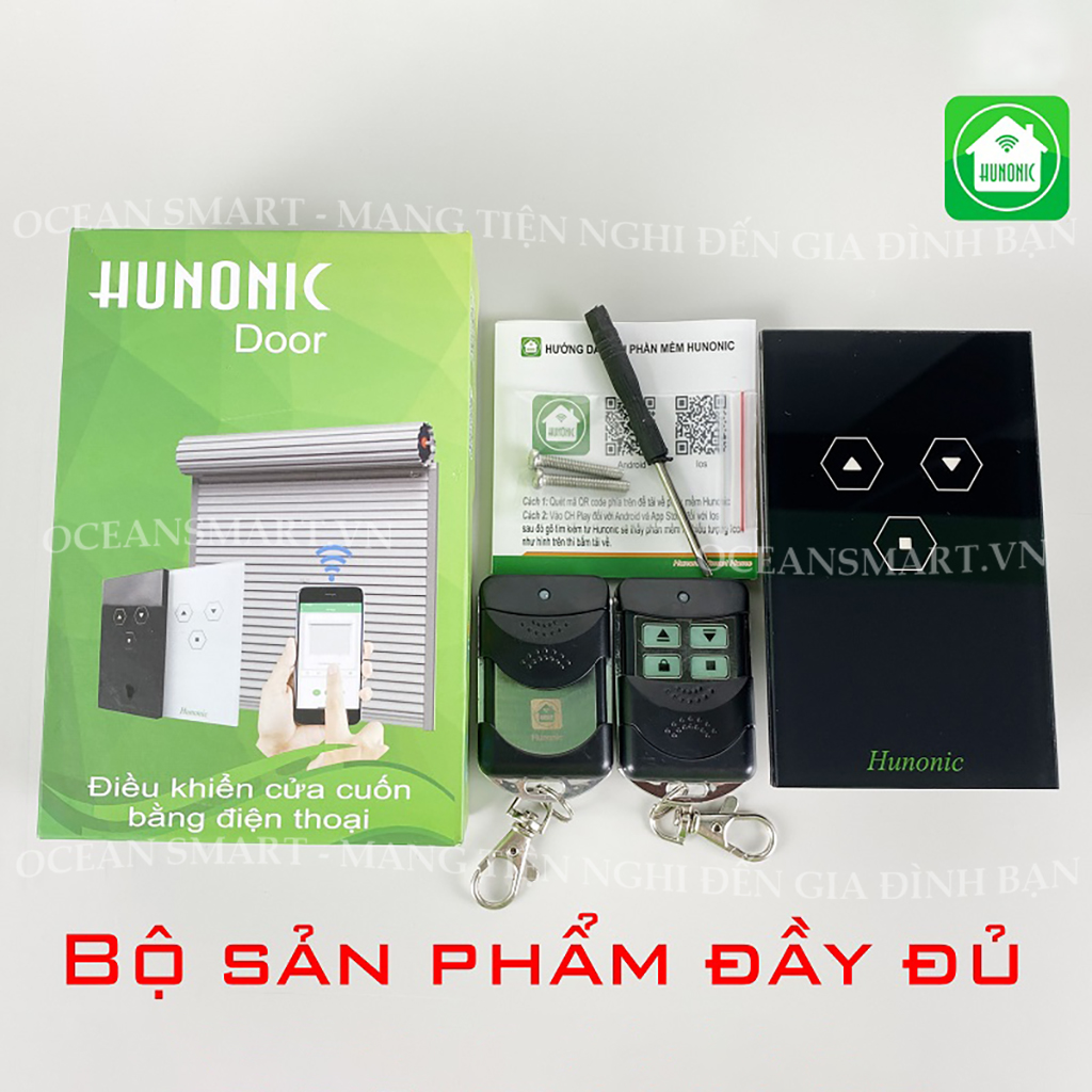 Công Tắc Cửa Cuốn Thông Minh Hunonic Door, Công Tắc Cửa Cuốn Điều Khiển Từ Xa Bằng Điện Thoại - HNDOOR