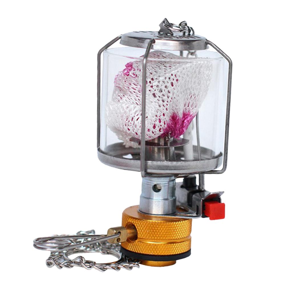Mini Pocket Camping Gas Lamp Outdoor Camping Butane Tent Light with 3 Mantles