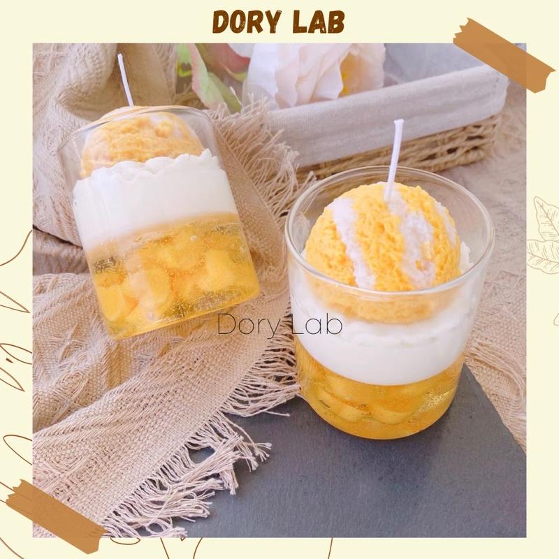 Nến Thơm Handmade Ly Kem Thạch Jelly Mix Topping - Dory Lab