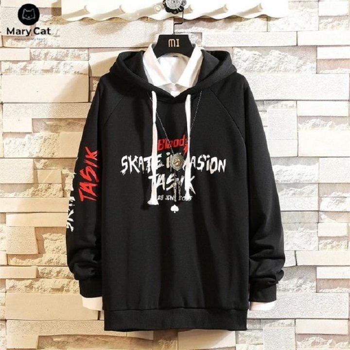 Áo Hoodie Nỉ Ngoại In Chữ Bloods,chất PE mềm mịn thấm hút tốt,phong cách cực chất,Áo Hoodie in chữ form rộng có nón chất nỉ bông mềm mịn chống lạnh, nắng siêu tốt