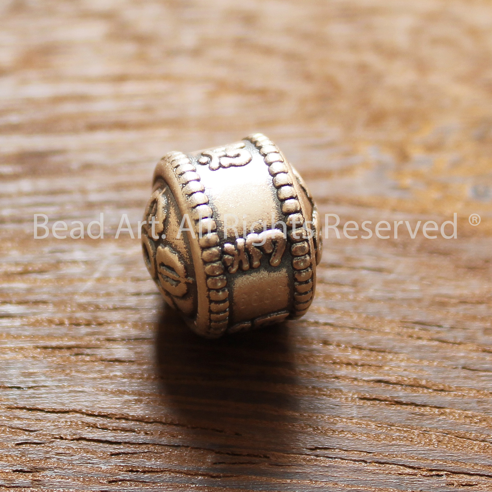 13x12MM Charm Khắc Lục Tự Chú Om Mani Padme Hum Bạc 925, Phối Vòng Tay Phong Thuỷ, Chuỗi Hạt, Trang Sức - Bead Art