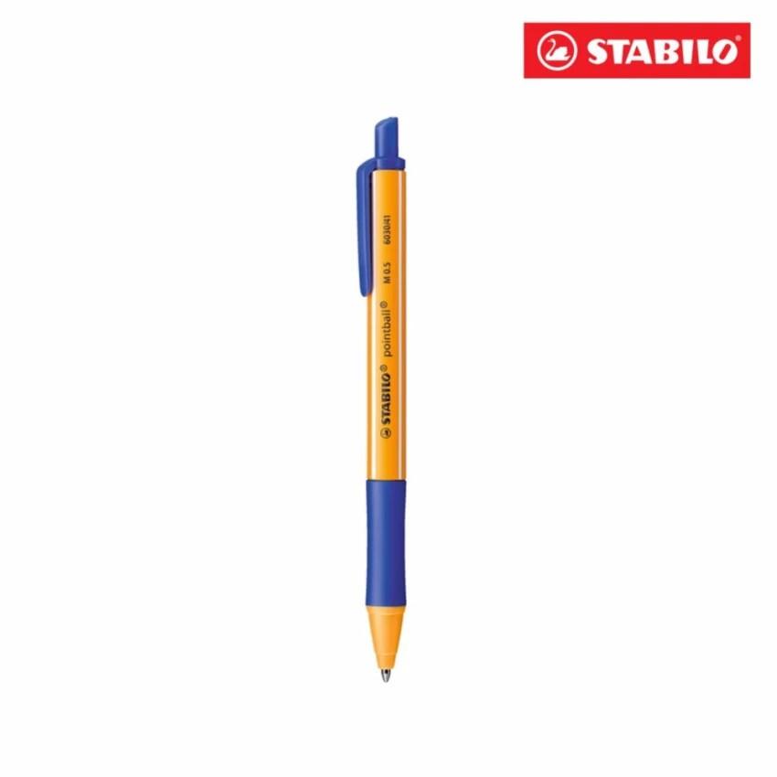 Bút bi bấm STABILO pointball POINT ( Xanh, Đen, Đỏ, Xanh lá, Tím, Xanh nhạt) - Xanh lá