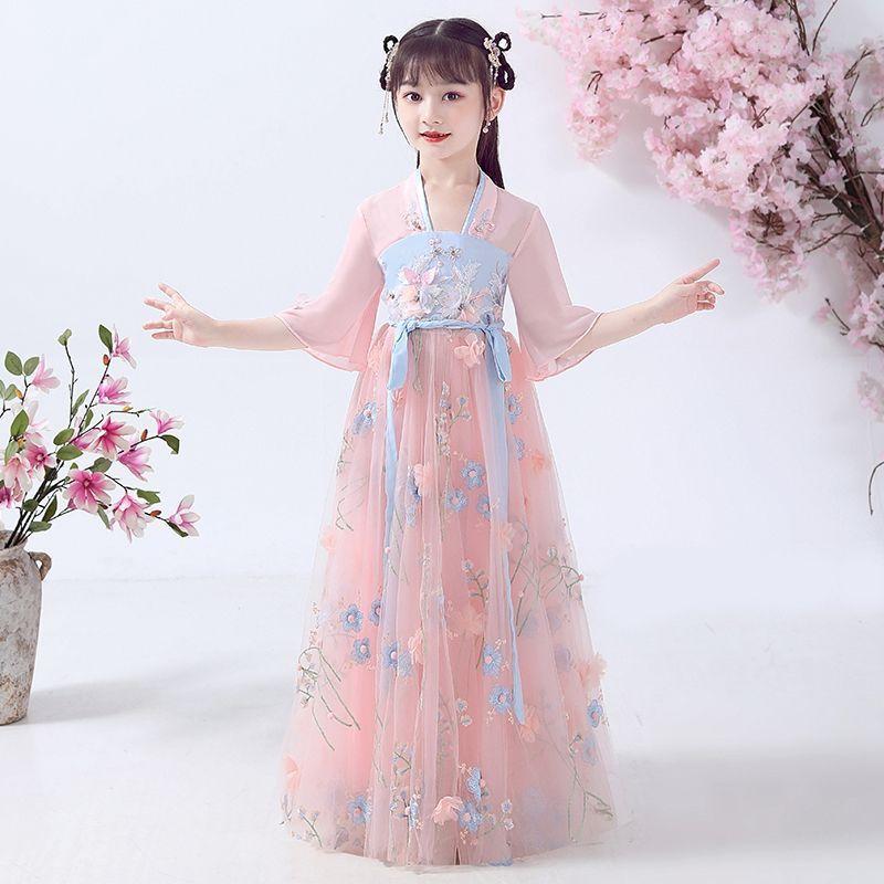 DONGSHOP Cô gái Hán phục nữ nhi cổ trang váy nàng tiên váy váy công chúa váy Trung Quốc phong cách siêu tiên mùa hè váy mùa hè