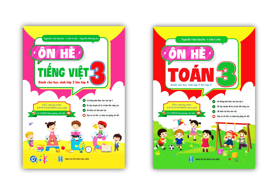 Sách - Combo Ôn Hè Toán và Tiếng Việt 3 - Dành cho học sinh lớp 3 lên lớp 4