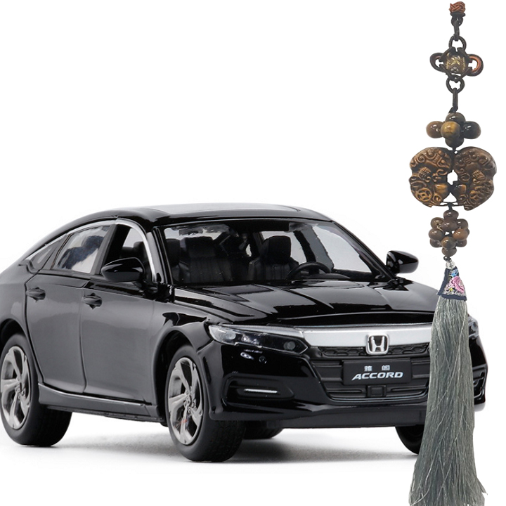 Đôi Kỳ Lân Đá Mắt Hổ Phong Thủy Tự Nhiên Cao Cấp Treo Trang Trí Trên Xe Hơi, Ô Tô PT-04