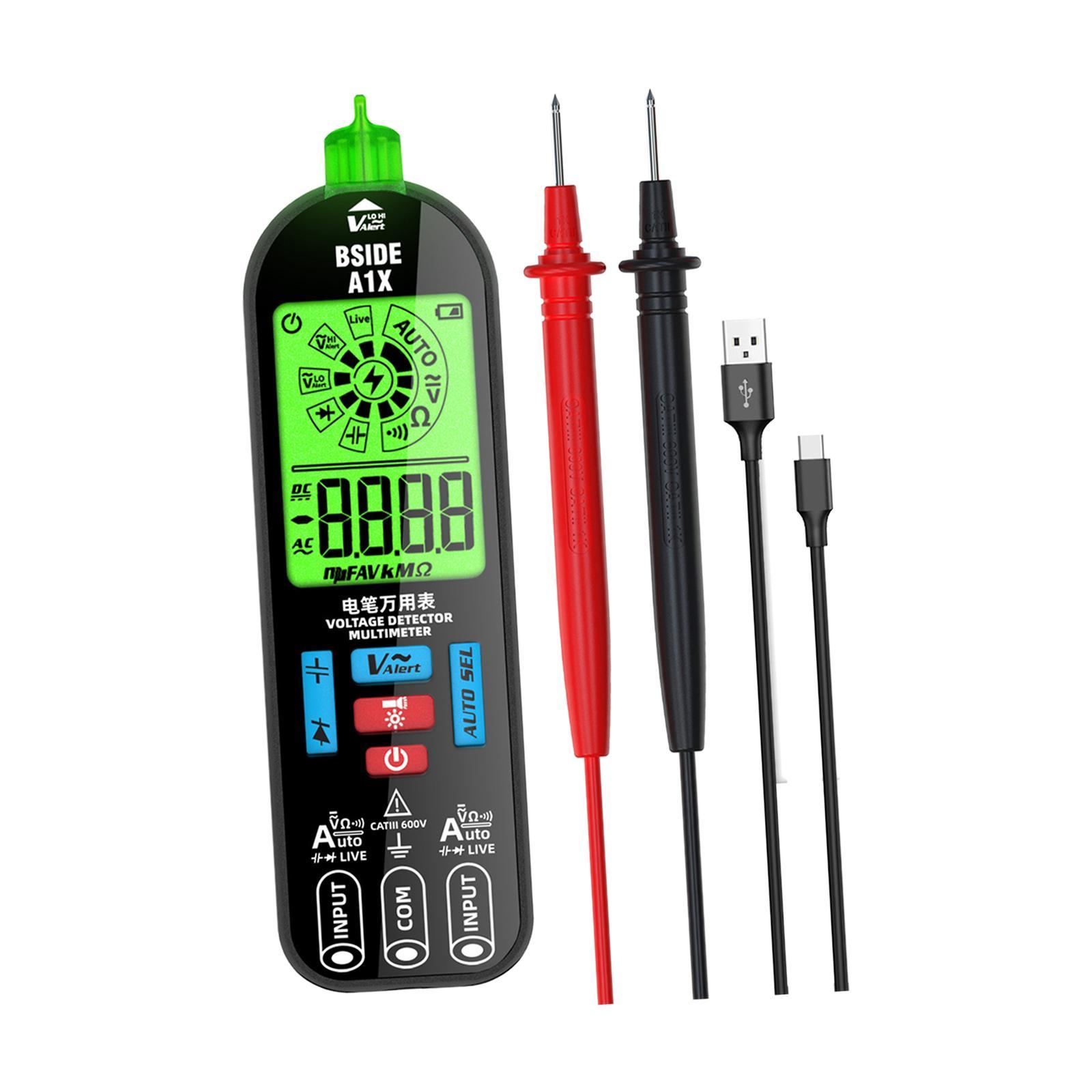 Smart Digital Multimeter Tester Voltageage Meter Accurately Handheld Electrical Multimeter DC Voltmeter for Home Use