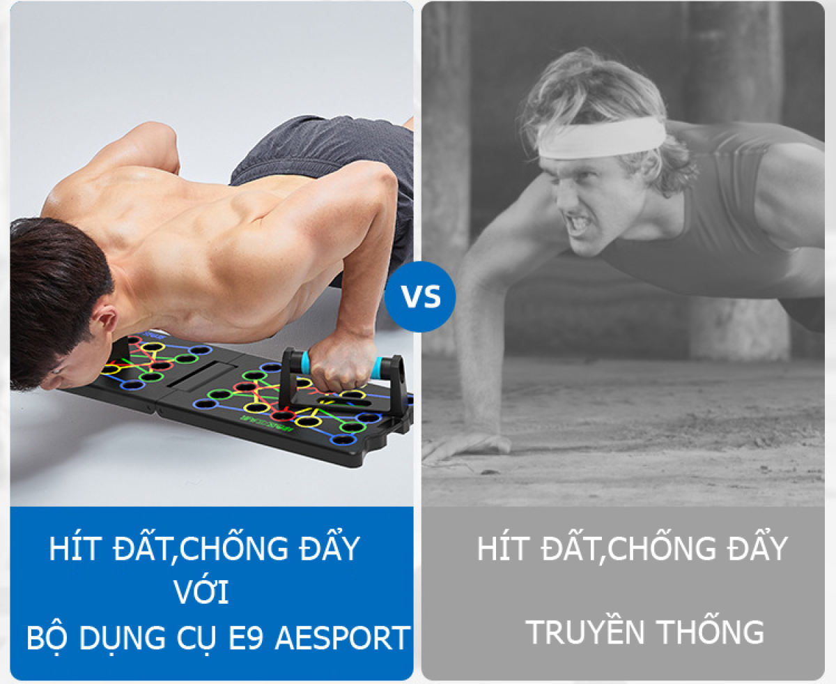 Combo 2 dụng cụ tập Gym hiệu quả : 1 dụng cụ hít đất chống đẩy 34 lỗ đa năng + 1 dụng cụ tập bụng hình chữ T cao cấp - Hít đất tặng kèm miếng dán hút chân không chống trơn trượt và bảng hướng dẫn tập , dụng cụ tập T tay cầm bằng mút thấm hút mồ hôi