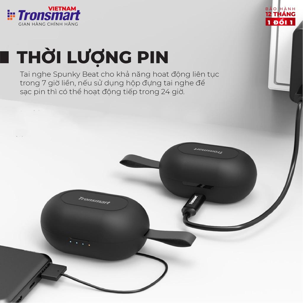 Tai nghe Bluetooth 5.0 Tronsmart Spunky Beat Khử tiếng ồn Chống nước IPX5 - Hàng Chính Hãng