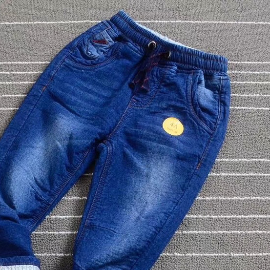 Quần jeans in mắt cáo cao cấp bé trai 4-14 tuổi