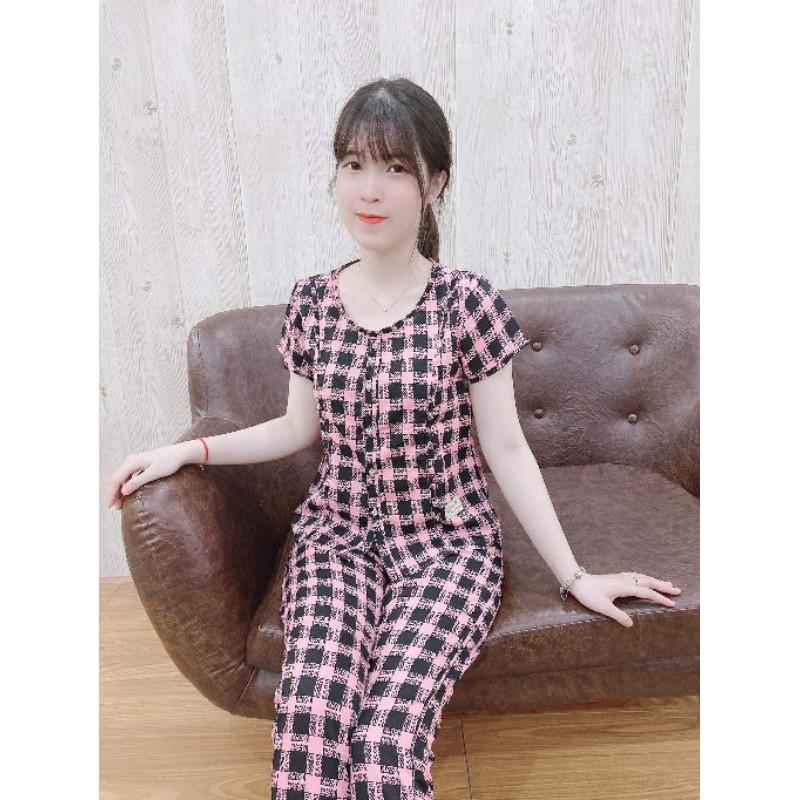 Set đồ bộ kẻ sang đẹp không nhăn nhàu