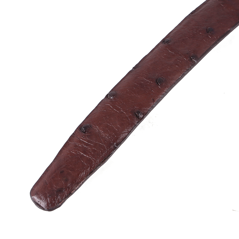 HJ5421-22-23-24 - Dây thắt lưng nữ da đà điểu da hột đen, nâu đất, vàng bò, nâu đỏ