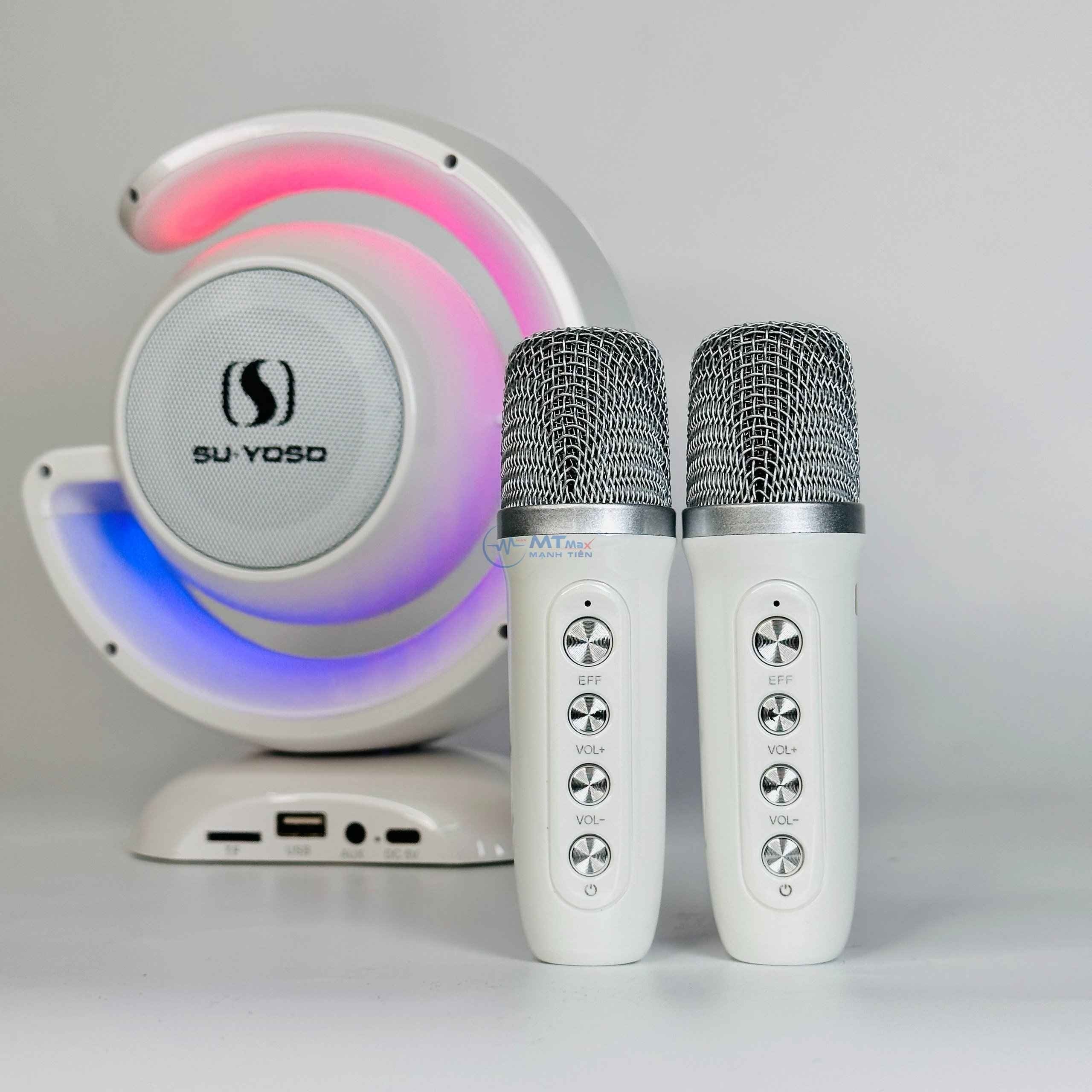 Loa Bluetooth YS110 - Tặng Kèm 2 Micro Không Dây, Hỗ Trợ Kết Nối Bluetooth. AUX. Khe Cắm Thẻ Nhớ TF, Sự Lựa Chọn Lý Tưởng Cho Những Ai Yêu Thích Âm Nhạc Hàng Chính Hãng