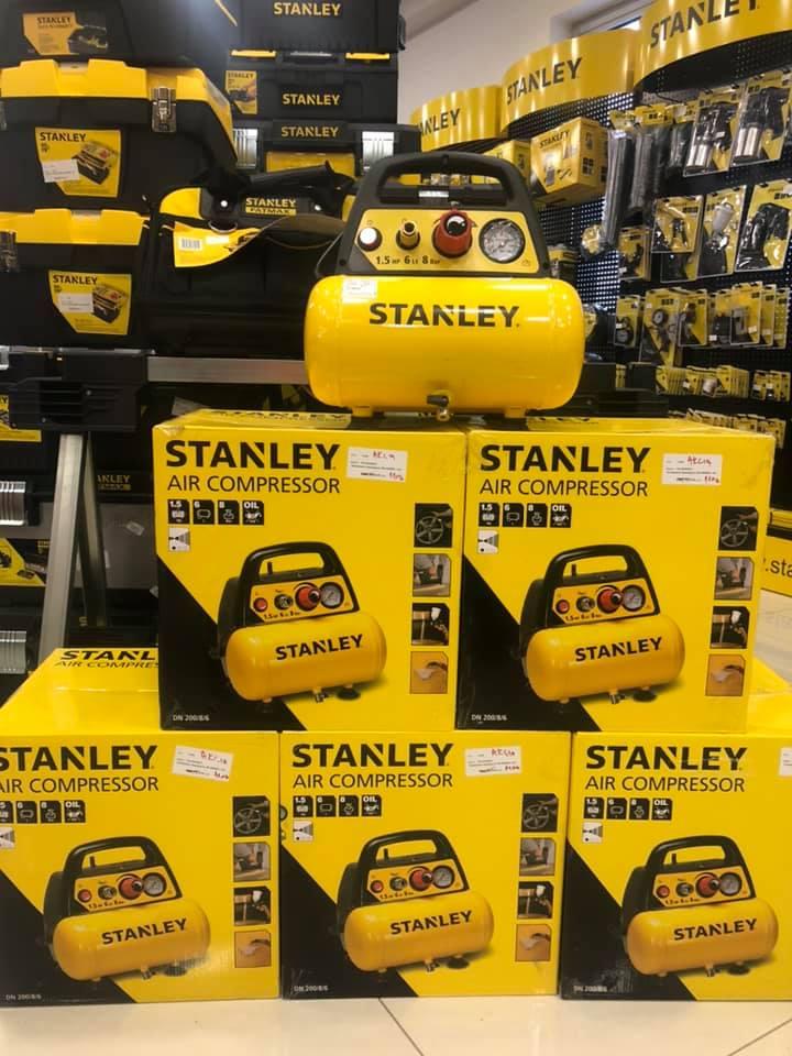 MÁY NÉN KHÍ KHÔNG DẦU 1.5 HP 6L STANLEY DN200/8/6 - HÀNG CHÍNH HÃNG