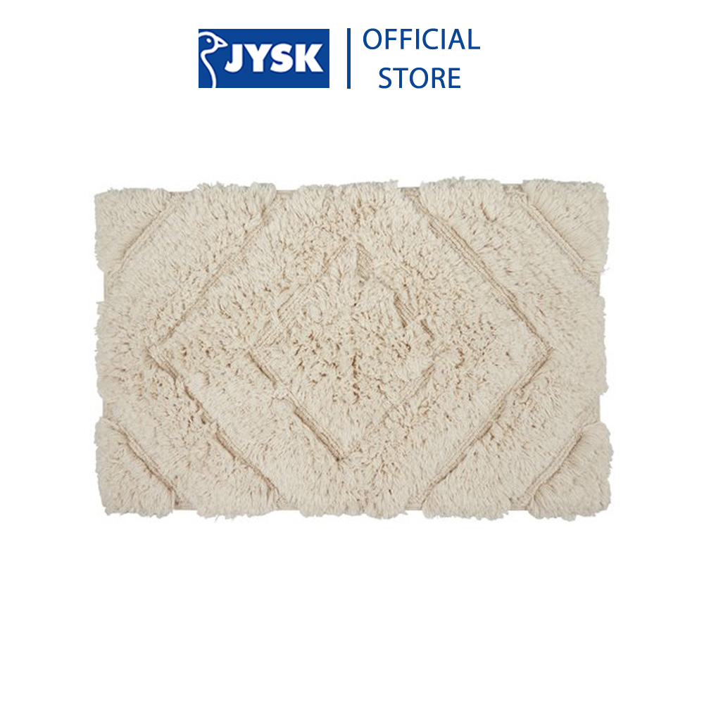 Thảm phòng tắm | JYSK Gimo | cotton/latex |  màu tự nhiên | D80xR50cm