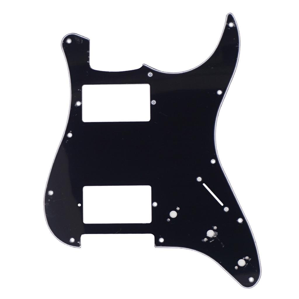 11 Hole Guitar Pick Guard Scratch Plate DIY Replacements Parts Black