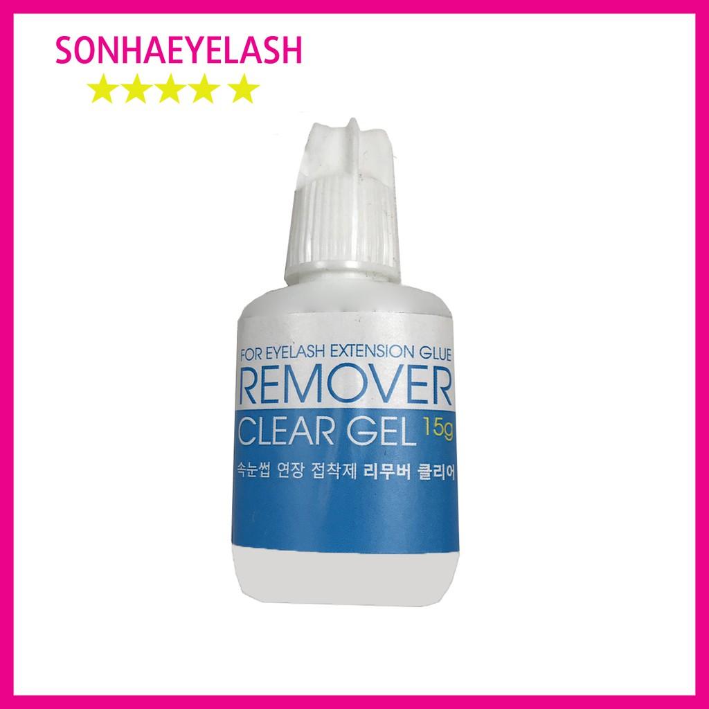 Gel tháo mi xanh remover clear gel, tháo mi nhanh, không cay