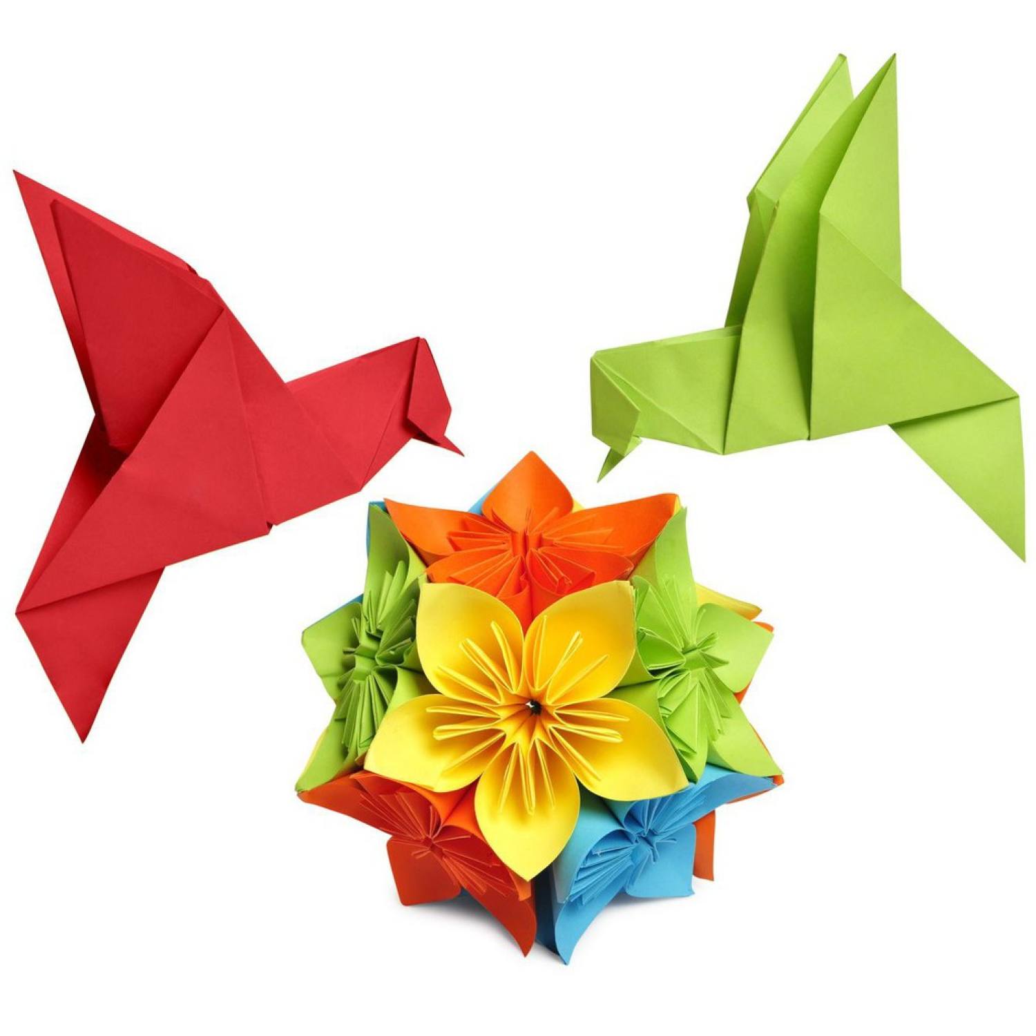 Giấy Thủ Công Origami size Cực Đại 17x17cm, 100 tờ Đủ Màu, Giấy Xếp Cò siêu tiết kiệm
