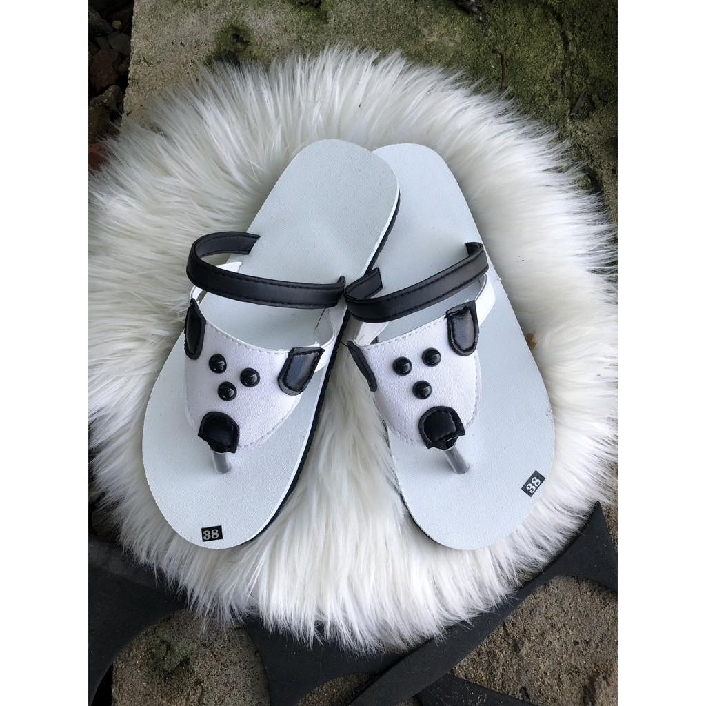 sandal đồng nai dép nữ đế trắng quai phối màu trắng đen size từ 35 nữ đến 42 nữ đủ màu đủ size ib chọn thêm