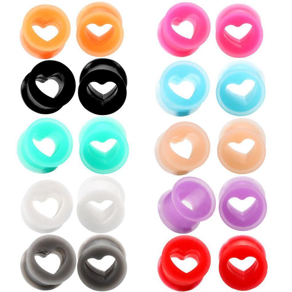 Silicone Ear Gauges 8mm White