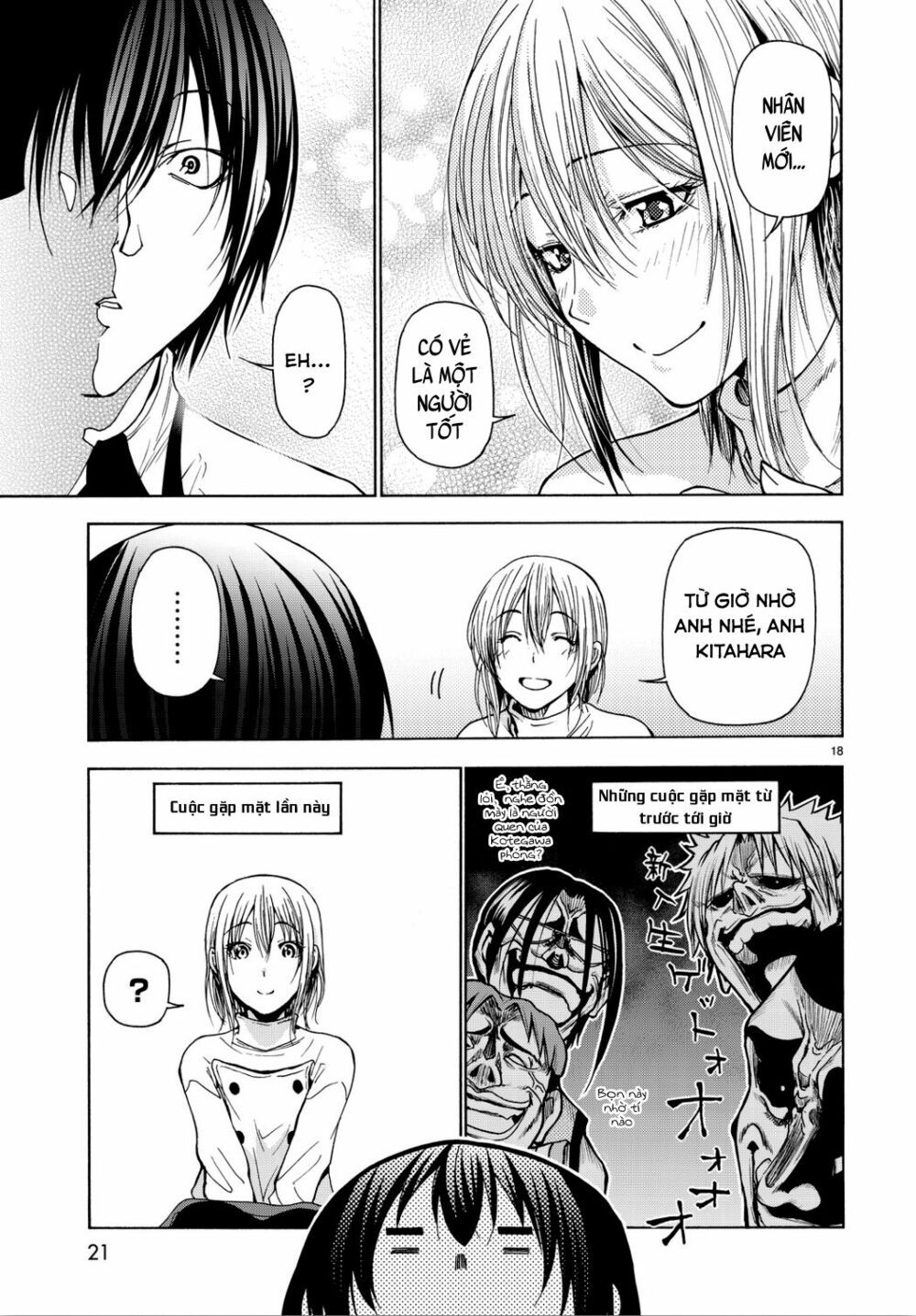 cô gái thích lặn - grand blue chapter 34 17