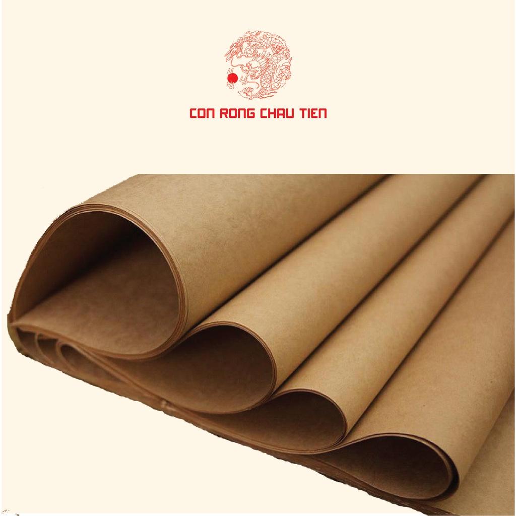 Tệp 50 tờ giấy Kraft 70 kích thước , xi măng, nâu Nhật, bọc hàng, đủ size, dày, dai.