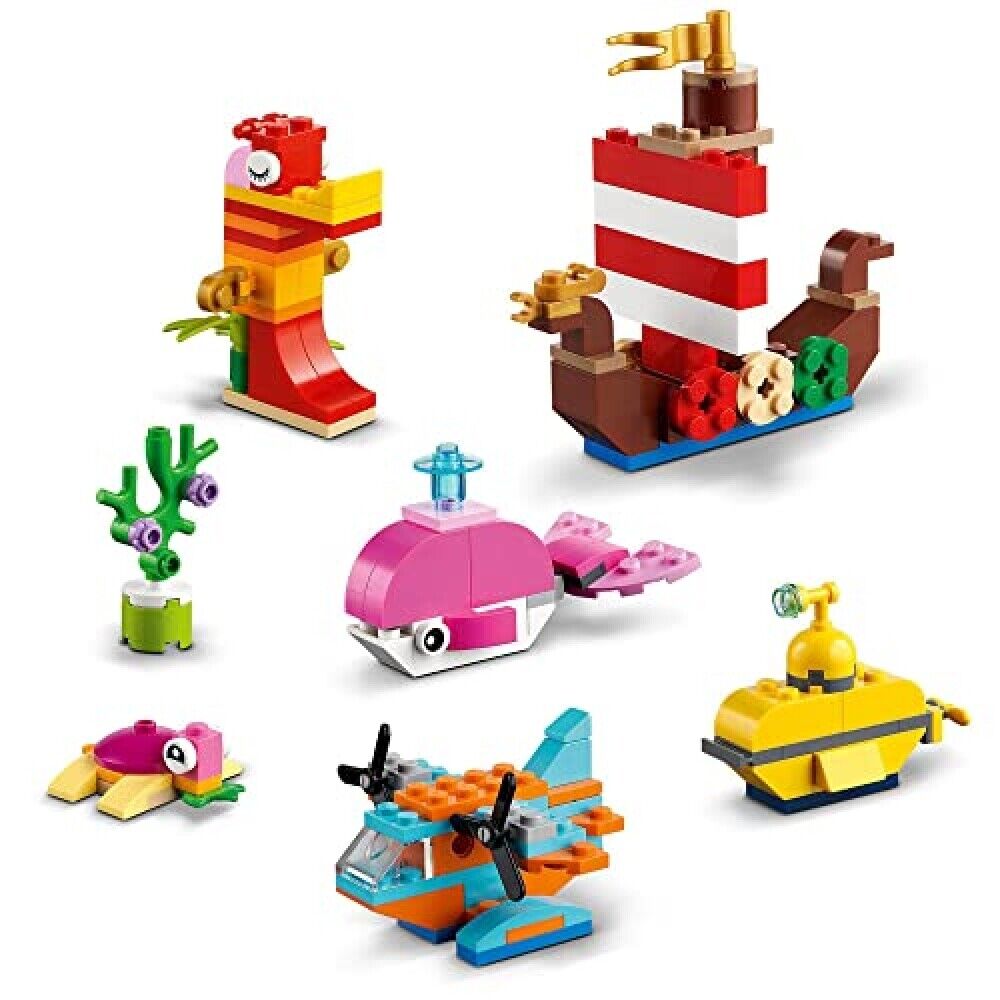 LEGO Classic 11018 Hộp gạch Classic chủ đề đại dương sáng tạo
