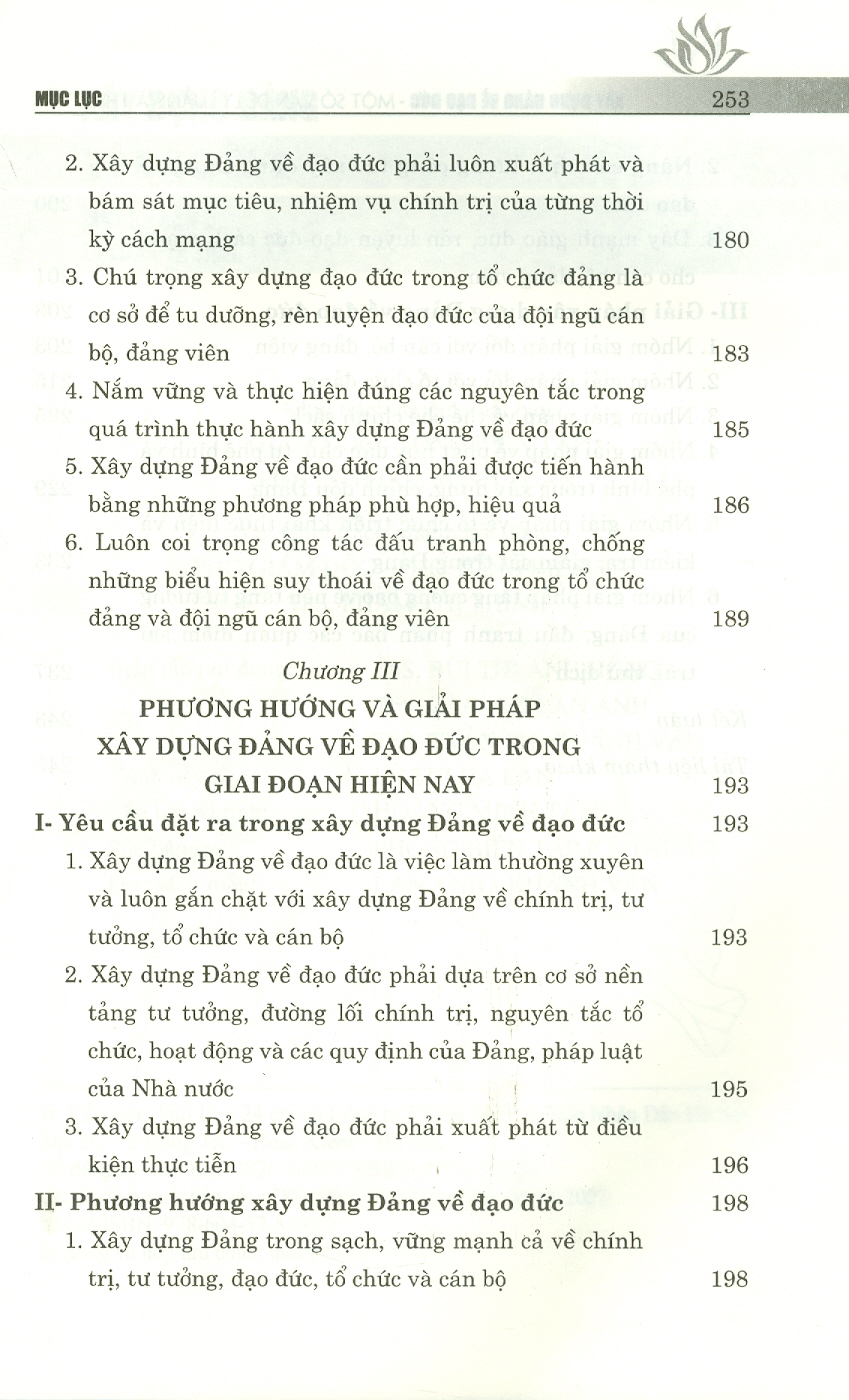 Xây Dựng Đảng Về Đạo Đức - Một Số Vấn Đề Về Lý Luận Và Thực Tiễn (Sách chuyên khảo) (In giới hạn 100 cuốn)