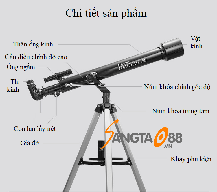 Kính thiên văn Celestron 60AZ 21041