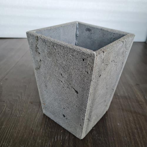 Chậu hoa handmade đá ong xam tự nhiên 15x15x cao 20cm
