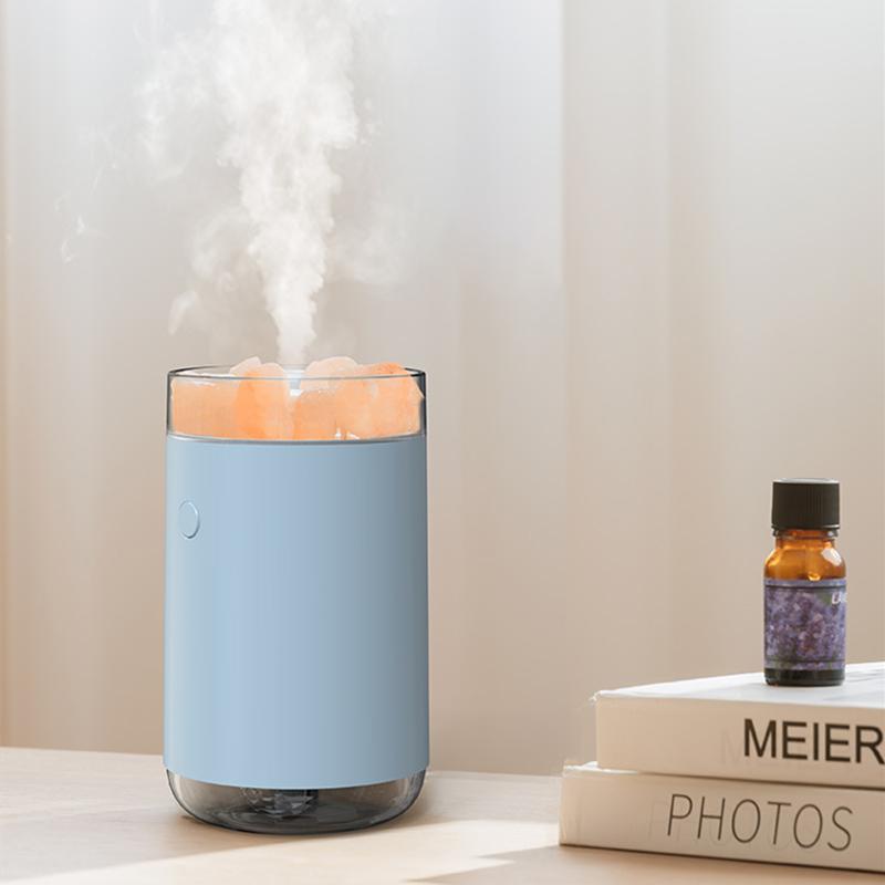 260ML Tinh Thể Đá Máy Tạo Độ Ẩm Không Khí USB Tinh Máy Khuếch Tán Tinh Dầu Siêu Âm Thanh Mát Phun Sương Tạo Đầu Đốt Vape Umidificador Cho Gia Đình